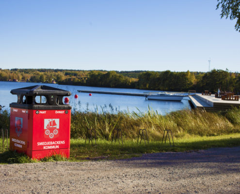 Sortify källsorteringspapperskorg / avfallsbehållare för offentlig miljö